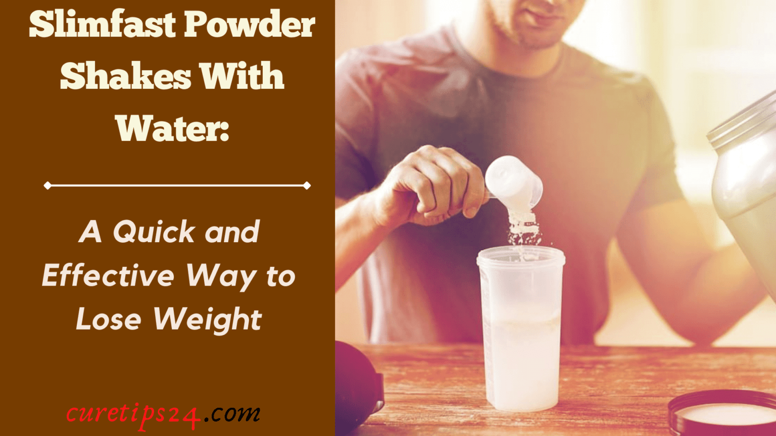 Slimfast Powder Shakes With Water A Quick and Effective Way to Lose Weight