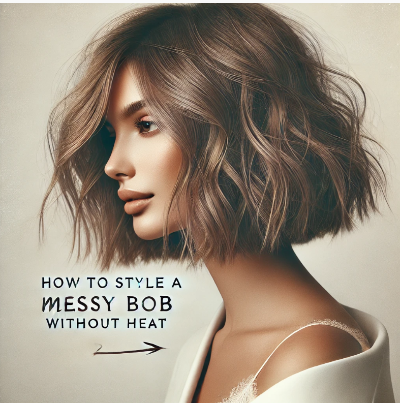 How to Style a Messy Bob Without Heat