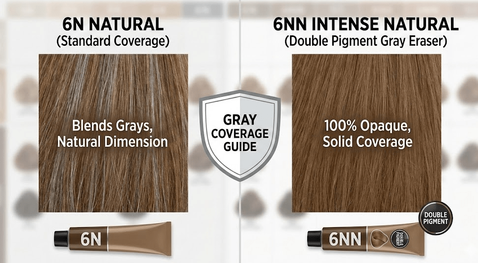 6N vs. 6NN Hair Color