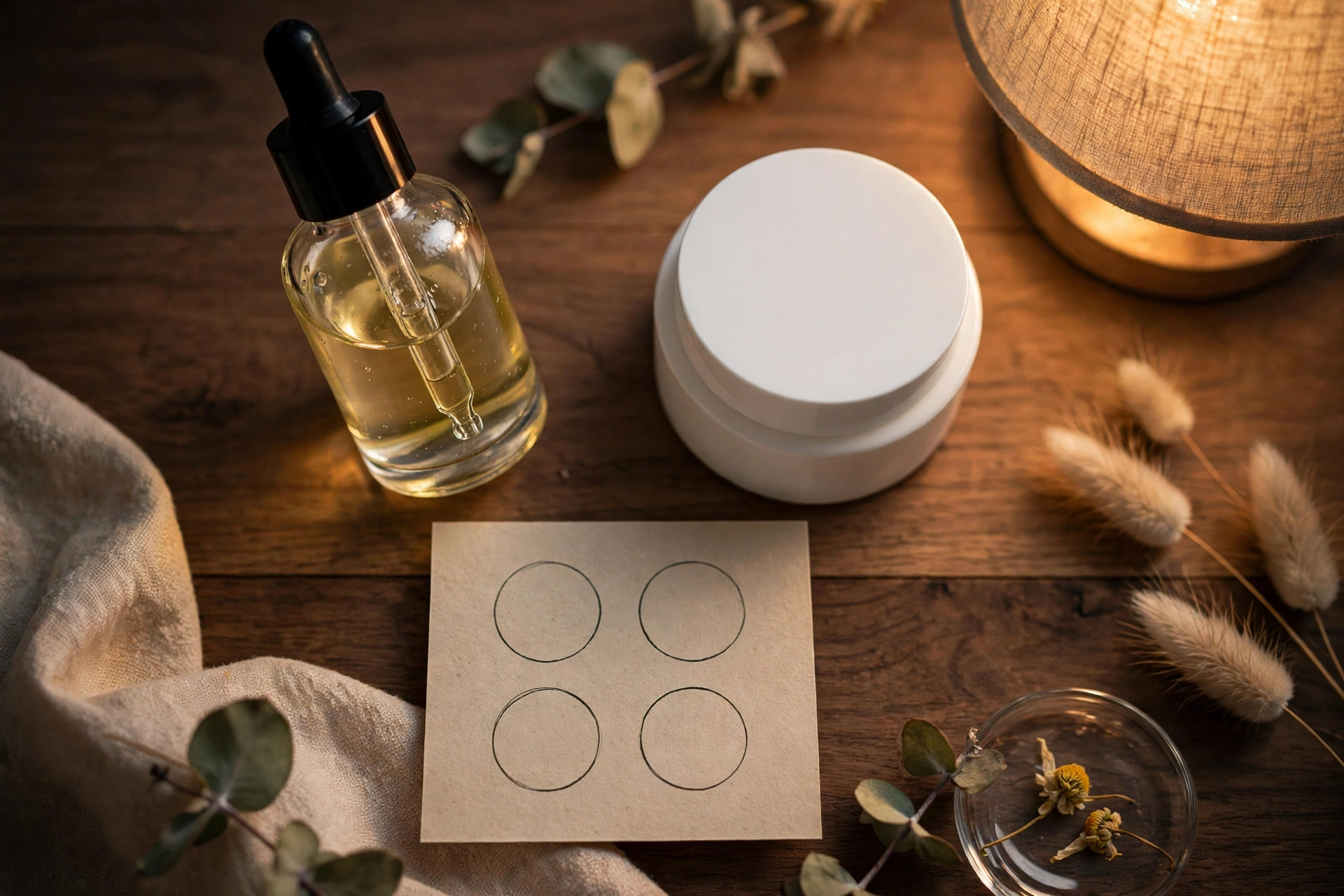 Evening skincare products for a skin cycling routine